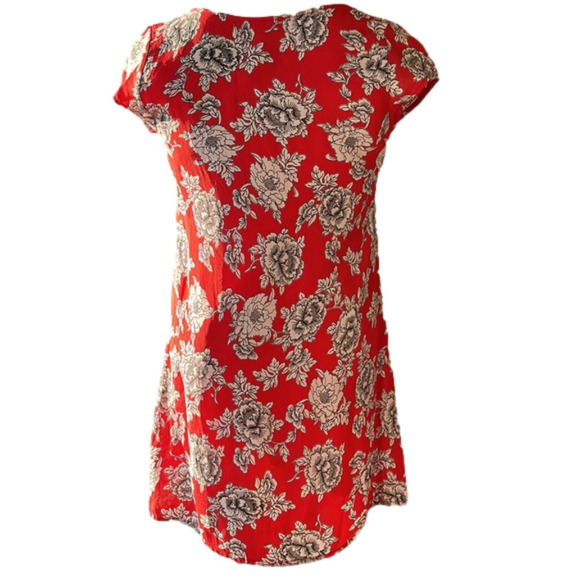 Free People Scarlet and Cream Floral Mini Dress - Picture 2 of 5